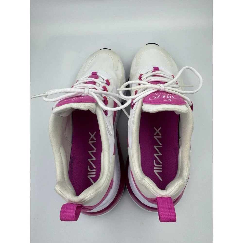 Nike Air Max 270 Unisex React Fire Pink CJ0619 100 Size 9.5Mens/11 Woman’s